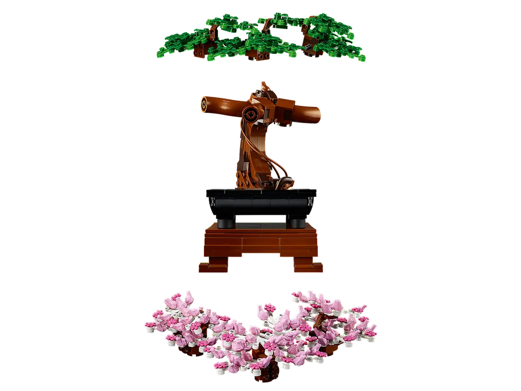 LEGO Bonsaiboompje 10281 - Gedetailleerd model van een bonsaiboom met verfijnde bouwstenen en een elegante pot, ideaal voor een decoratieve en natuurlijke uitstraling