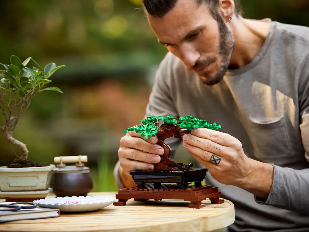 LEGO Bonsaiboompje 10281 - Gedetailleerd model van een bonsaiboom met verfijnde bouwstenen en een elegante pot, ideaal voor een decoratieve en natuurlijke uitstraling