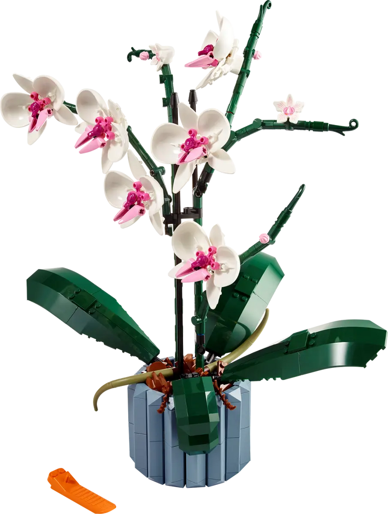 LEGO Orchidee 10311 - Gedetailleerd model van een elegante orchidee met kleurrijke bloemen en verfijnde bouwstenen voor een stijlvolle en decoratieve uitstraling