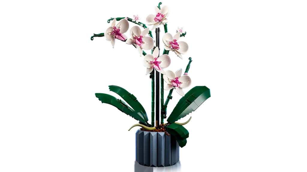 LEGO Orchidee 10311 - Gedetailleerd model van een elegante orchidee met kleurrijke bloemen en verfijnde bouwstenen voor een stijlvolle en decoratieve uitstraling