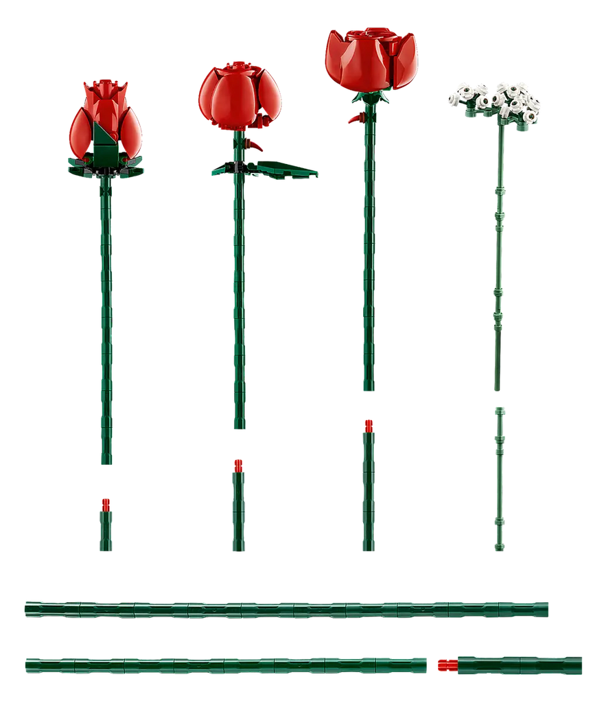 LEGO Rozenboeket 10328 - Elegante set met kleurrijke rozen, bestaande uit gedetailleerde bouwstenen voor een levensecht boeket dat een mooie decoratie vormt