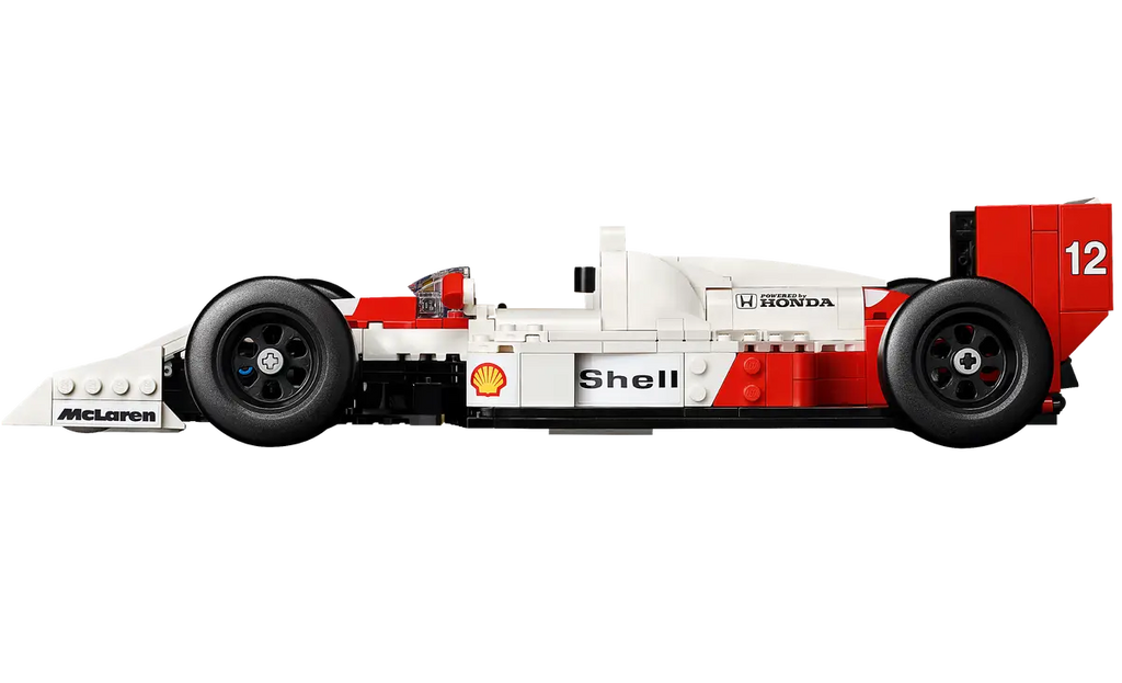 LEGO McLaren MP4/4 en Ayrton Senna 10330 - Gedetailleerd model van de iconische McLaren MP4/4 racewagen en een figuur van Ayrton Senna, met authentieke kenmerken uit de Formule 1