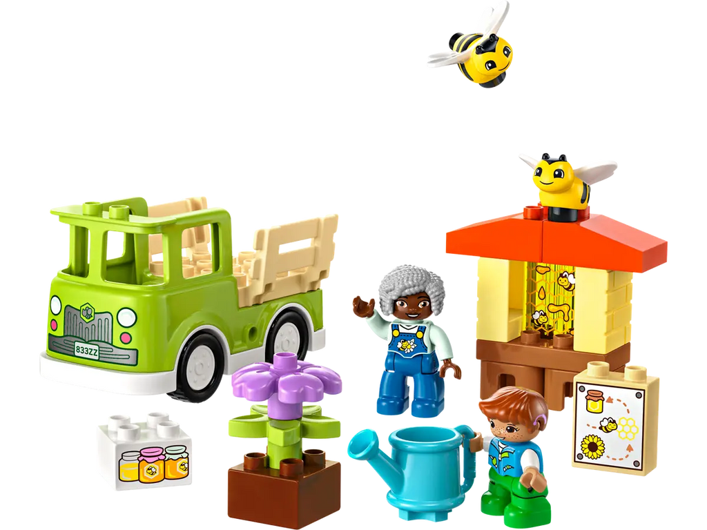 LEGO Caring for Bees & Beehives 10419 - Educatief model van bijen en bijenkorven, met gedetailleerde bouwstenen en realistische elementen voor het leren over bijen en hun omgeving