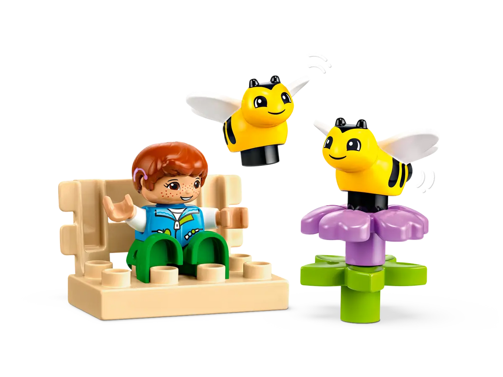 LEGO Caring for Bees & Beehives 10419 - Educatief model van bijen en bijenkorven, met gedetailleerde bouwstenen en realistische elementen voor het leren over bijen en hun omgeving