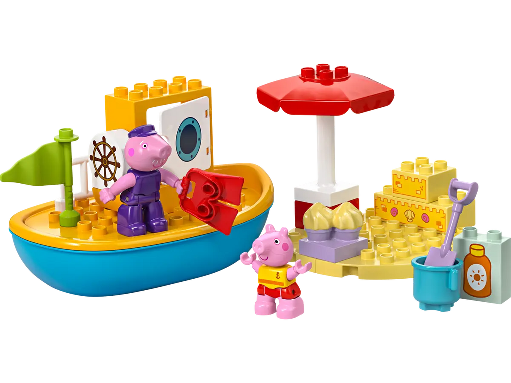 LEGO Peppa Pig Boat Trip 10432 - Leuk model van Peppa Pig en haar boottocht, met kleurrijke bouwstenen en speelse details voor jonge fans van Peppa Pig