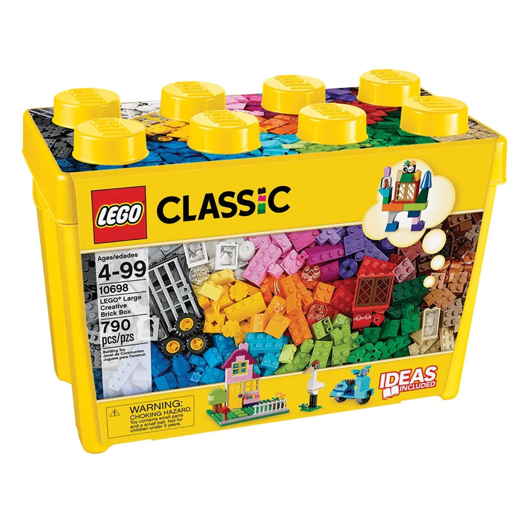 LEGO® Classic Creatieve grote opbergdoos 10698 - Veelzijdige opbergdoos gevuld met een breed scala aan kleurrijke LEGO® bouwstenen voor creatieve en educatieve bouwprojecten