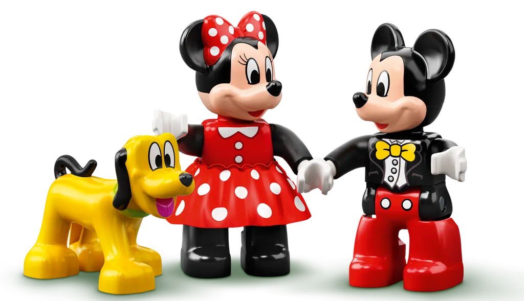 LEGO Mickey & Minnie Birthday Train 10941 - Vrolijk model van een verjaardags trein met Mickey en Minnie Mouse, met kleurrijke bouwstenen en feestelijke details voor jongere bouwers