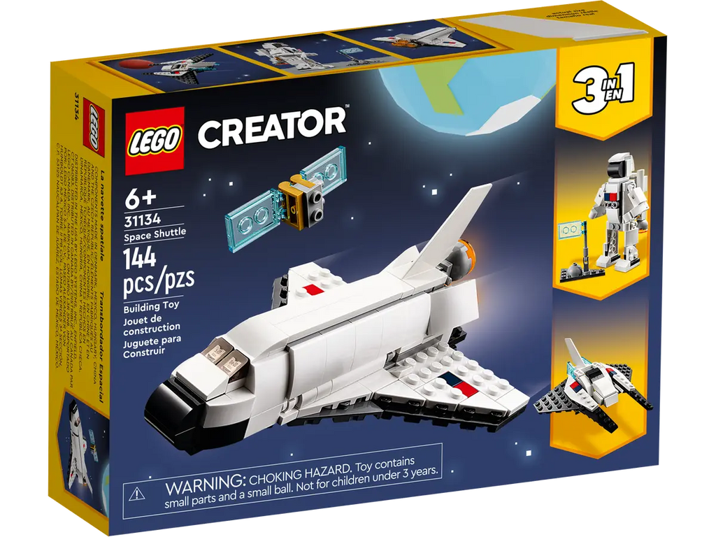 LEGO Space Shuttle 31134 - Gedetailleerd model van een spaceshuttle met realistische bouwstenen en authentieke kenmerken voor een spannende ruimteverkenning