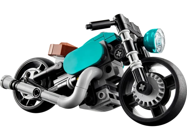 LEGO Vintage Motorcycle 31135 - Gedetailleerd model van een vintage motorfiets met realistische bouwstenen en retro-ontwerp, perfect voor motorliefhebbers en verzamelaars