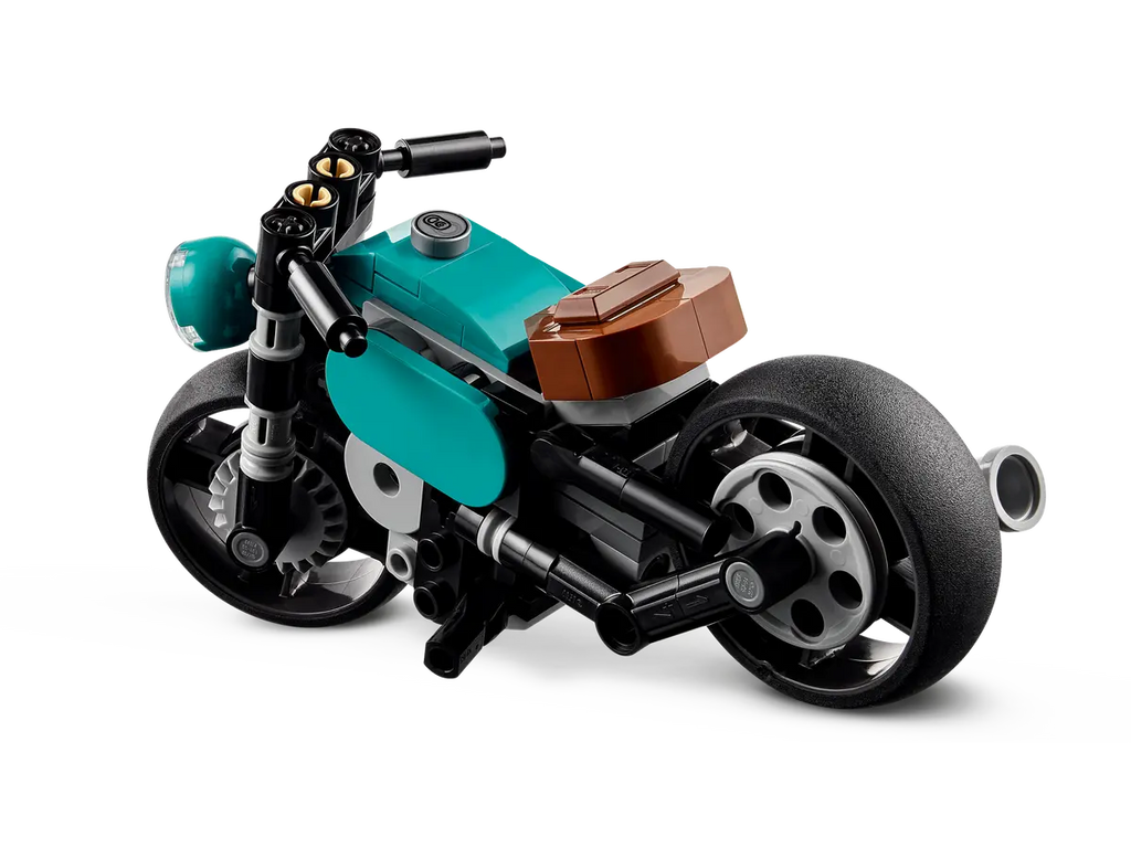 LEGO Vintage Motorcycle 31135 - Gedetailleerd model van een vintage motorfiets met realistische bouwstenen en retro-ontwerp, perfect voor motorliefhebbers en verzamelaars