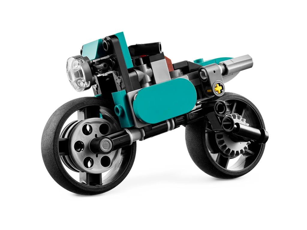 LEGO Vintage Motorcycle 31135 - Gedetailleerd model van een vintage motorfiets met realistische bouwstenen en retro-ontwerp, perfect voor motorliefhebbers en verzamelaars