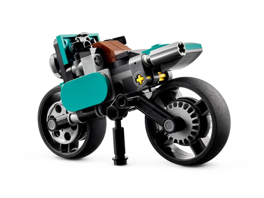 LEGO Vintage Motorcycle 31135 - Gedetailleerd model van een vintage motorfiets met realistische bouwstenen en retro-ontwerp, perfect voor motorliefhebbers en verzamelaars