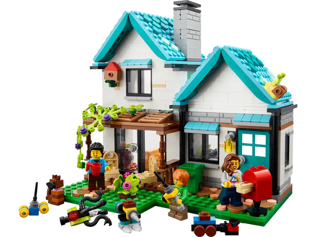 LEGO Cozy House 31139 - Schattig model van een knus huis met kleurrijke bouwstenen en gezellige details, perfect voor het bouwen van een comfortabele woning