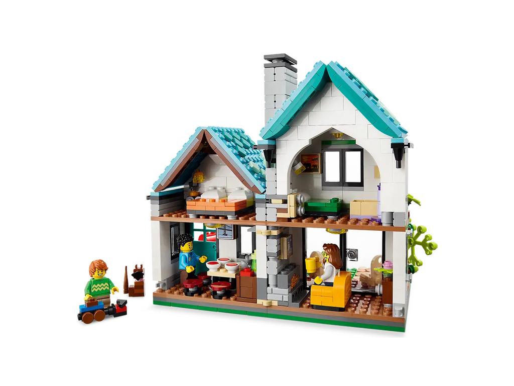 LEGO Cozy House 31139 - Schattig model van een knus huis met kleurrijke bouwstenen en gezellige details, perfect voor het bouwen van een comfortabele woning