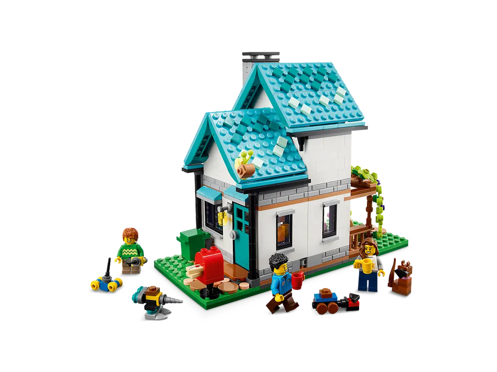 LEGO Cozy House 31139 - Schattig model van een knus huis met kleurrijke bouwstenen en gezellige details, perfect voor het bouwen van een comfortabele woning