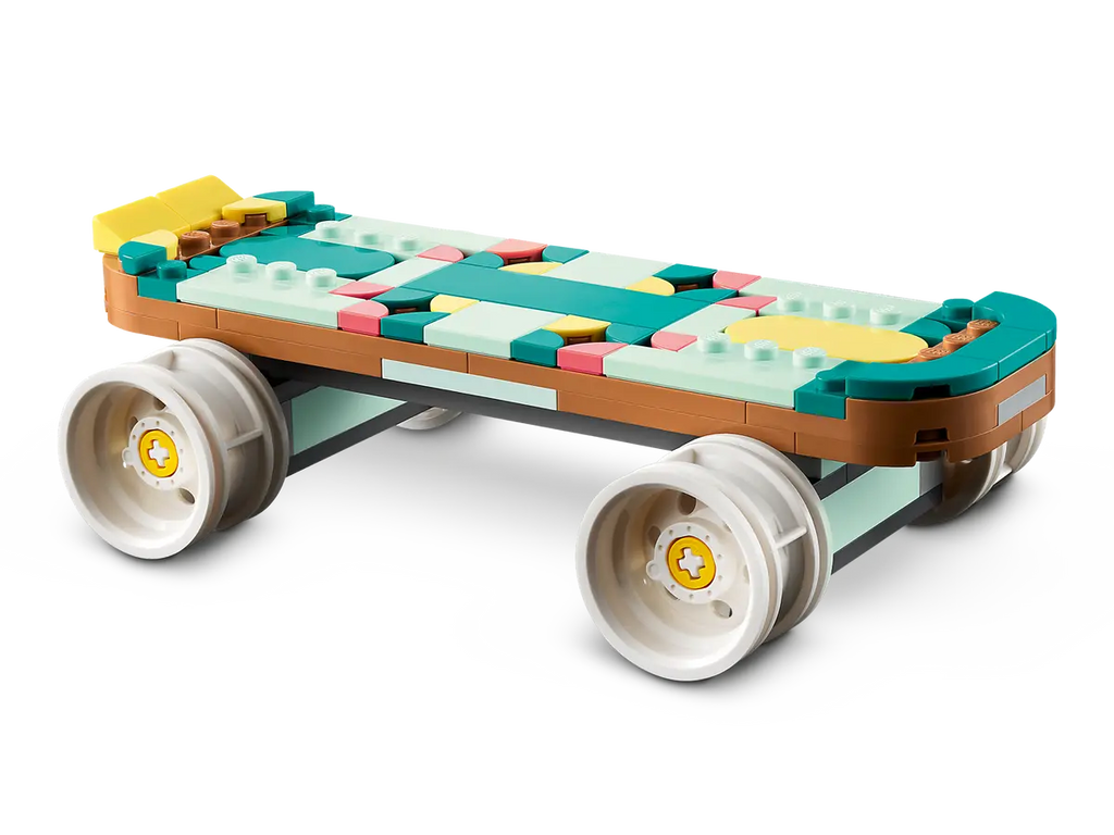 LEGO Retro Roller Skater 31148 - Retro model van een rolschaatser met kleurrijke bouwstenen en authentieke details, perfect voor fans van vintage stijlen en skaten