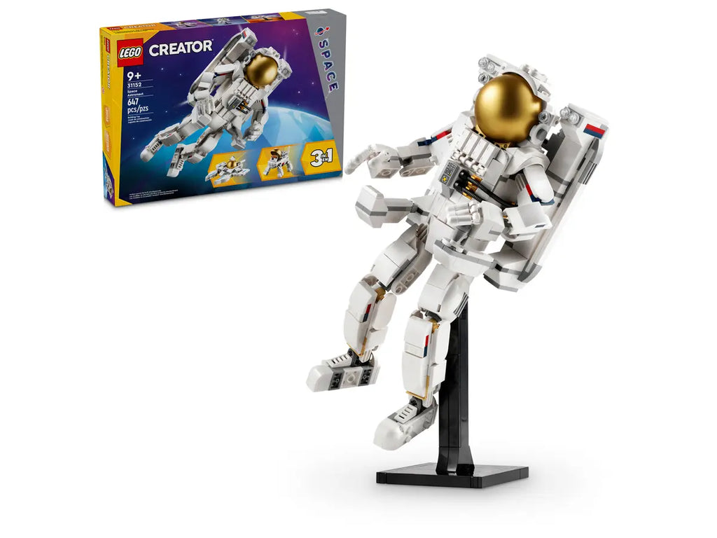 LEGO Space Astronaut 31152 - Gedetailleerd model van een ruimteastronaut met kleurrijke bouwstenen en realistische accessoires voor een avontuurlijke ruimteverkenning