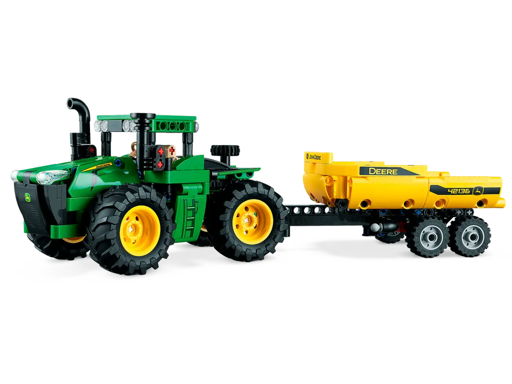 LEGO John Deere 9620R 4WD 42136 - Gedetailleerd model van de John Deere 9620R 4WD trekker met realistische bouwstenen en functionele onderdelen voor landbouwactiviteiten