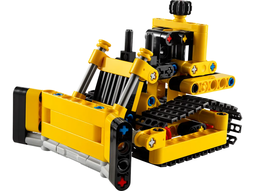 LEGO Heavy-Duty Bulldozer 42163 - Robuust model van een zware bulldozer met gedetailleerde bouwstenen en functionele kenmerken voor realistische bouwactiviteiten