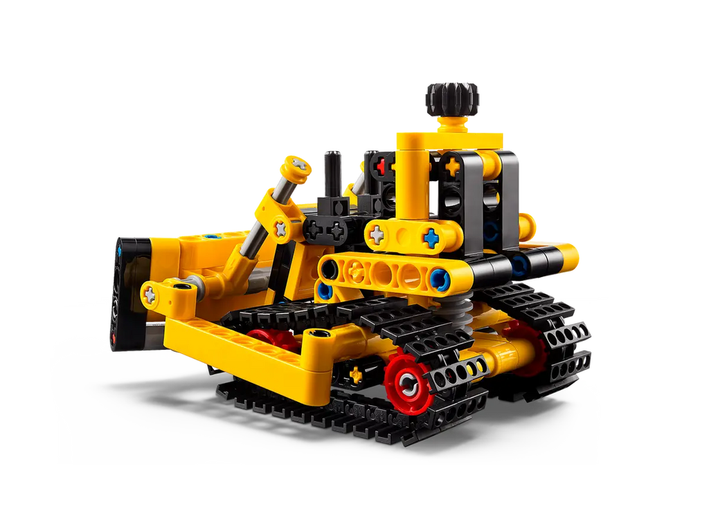 LEGO Heavy-Duty Bulldozer 42163 - Robuust model van een zware bulldozer met gedetailleerde bouwstenen en functionele kenmerken voor realistische bouwactiviteiten