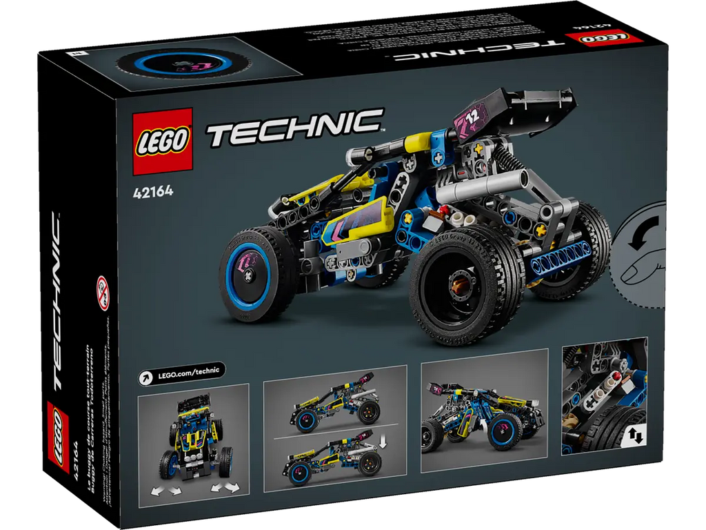 LEGO Off-Road Race Buggy 42164 - Robuust model van een off-road race buggy met gedetailleerde bouwstenen en realistische kenmerken voor avontuurlijke ritten