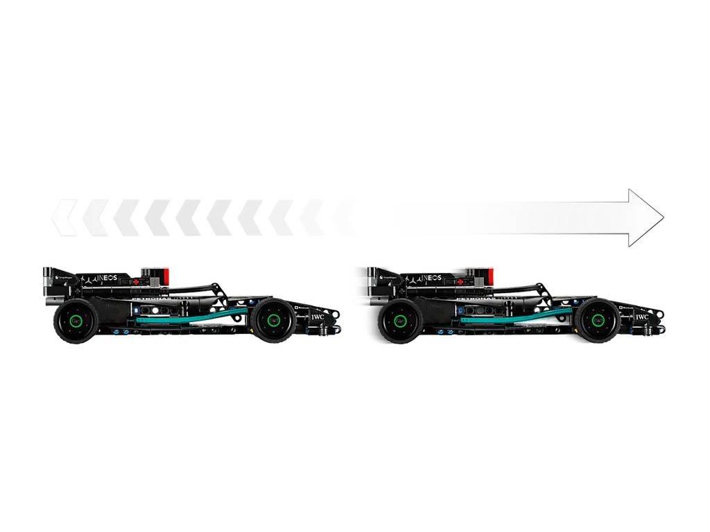 LEGO Mercedes-AMG F1 W14 E Performance Pull-Back 42165 - Gedetailleerd model van de Mercedes-AMG F1 W14 E Performance met pull-back functie en realistische kenmerken uit de Formule 1