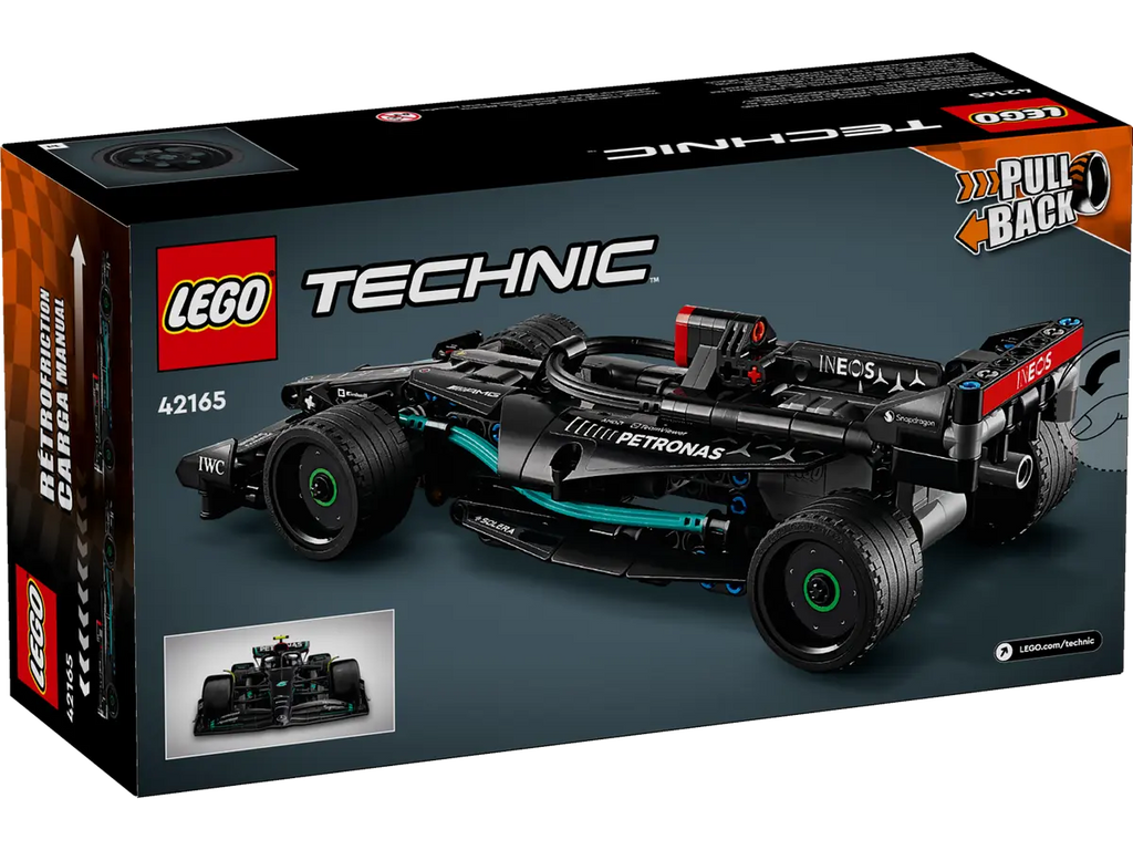 LEGO Mercedes-AMG F1 W14 E Performance Pull-Back 42165 - Gedetailleerd model van de Mercedes-AMG F1 W14 E Performance met pull-back functie en realistische kenmerken uit de Formule 1