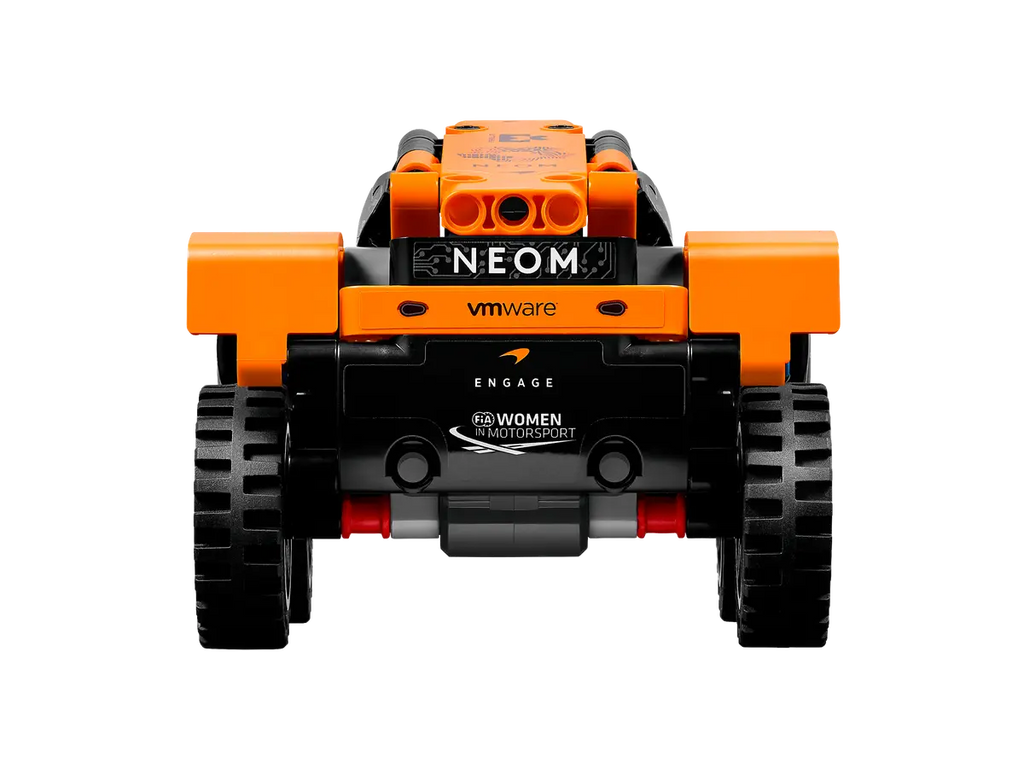 LEGO NEOM McLaren Extreme E Race Car 42166 - Gedetailleerd model van de NEOM McLaren Extreme E racewagen met robuuste bouwstenen en realistische kenmerken voor off-road races