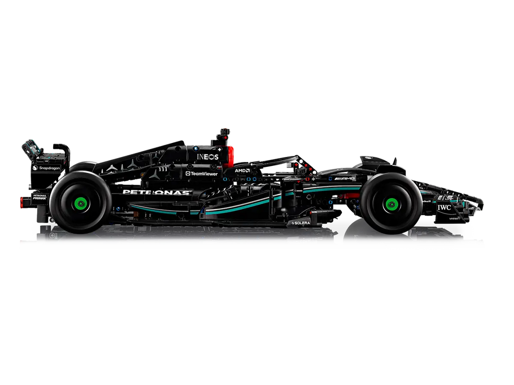 LEGO Mercedes-AMG F1 W14 E Performance 42171 - Gedetailleerd model van een racewagen met een aerodynamisch ontwerp en opvallende kleuren