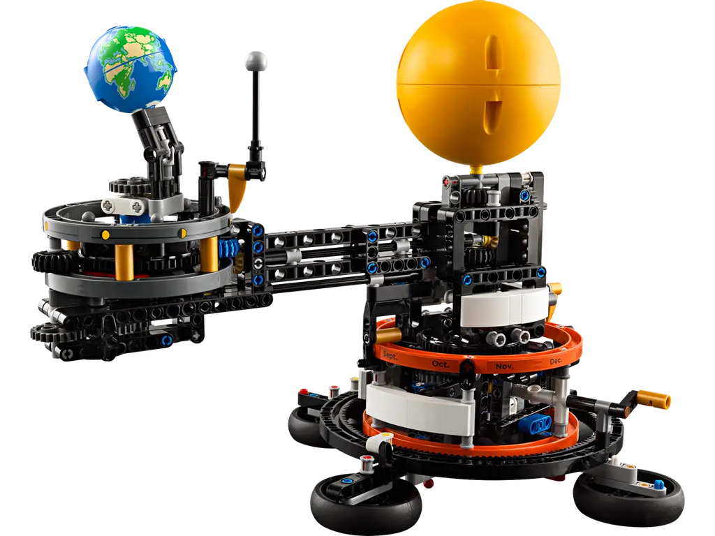 LEGO De aarde en de maan in beweging 42179 - Interactief model van de aarde en de maan met mechanische onderdelen voor een realistische beweging en educatieve details