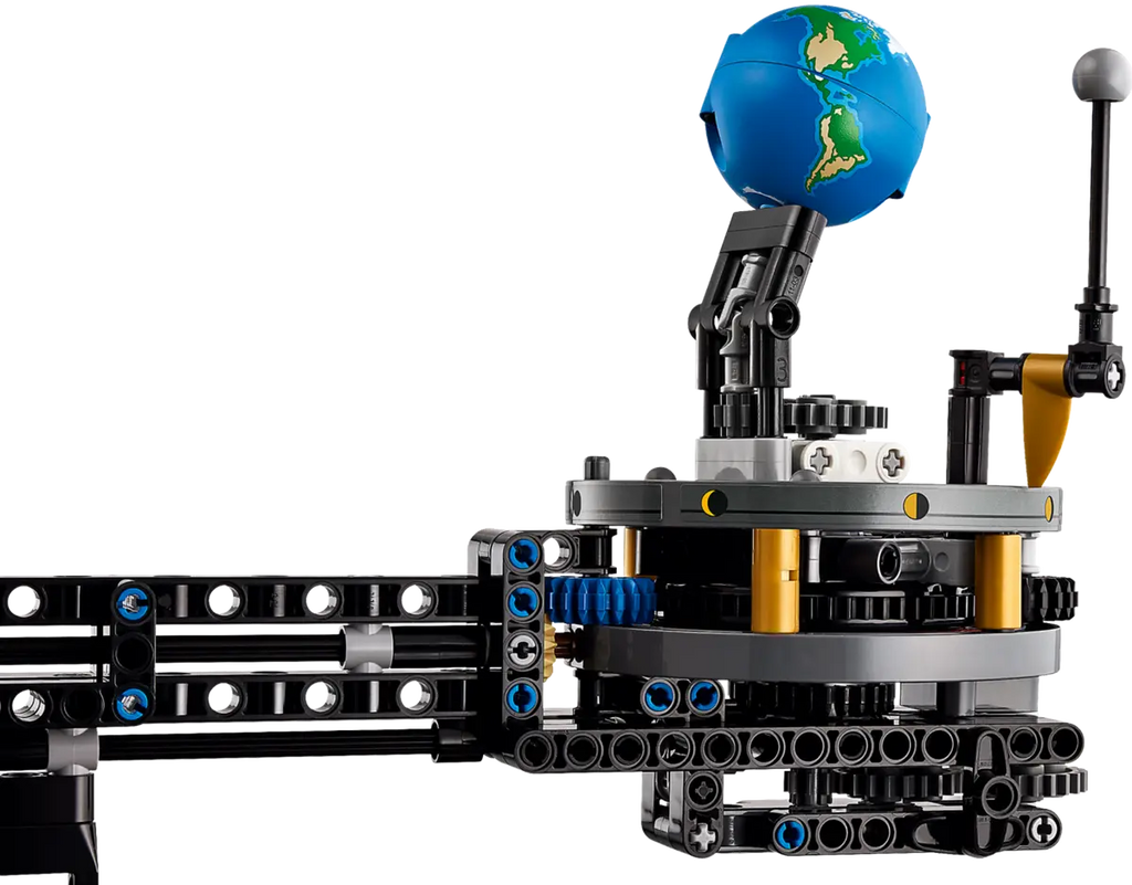 LEGO De aarde en de maan in beweging 42179 - Interactief model van de aarde en de maan met mechanische onderdelen voor een realistische beweging en educatieve details