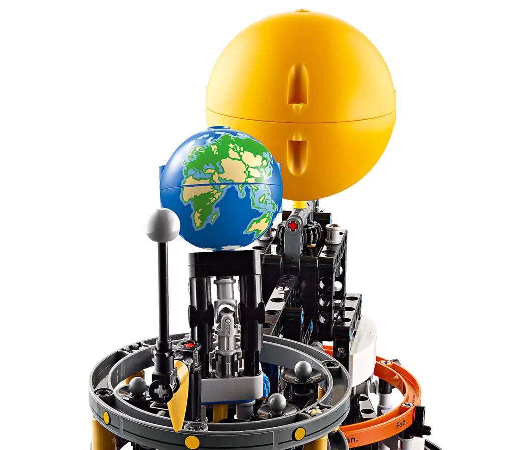 LEGO De aarde en de maan in beweging 42179 - Interactief model van de aarde en de maan met mechanische onderdelen voor een realistische beweging en educatieve details