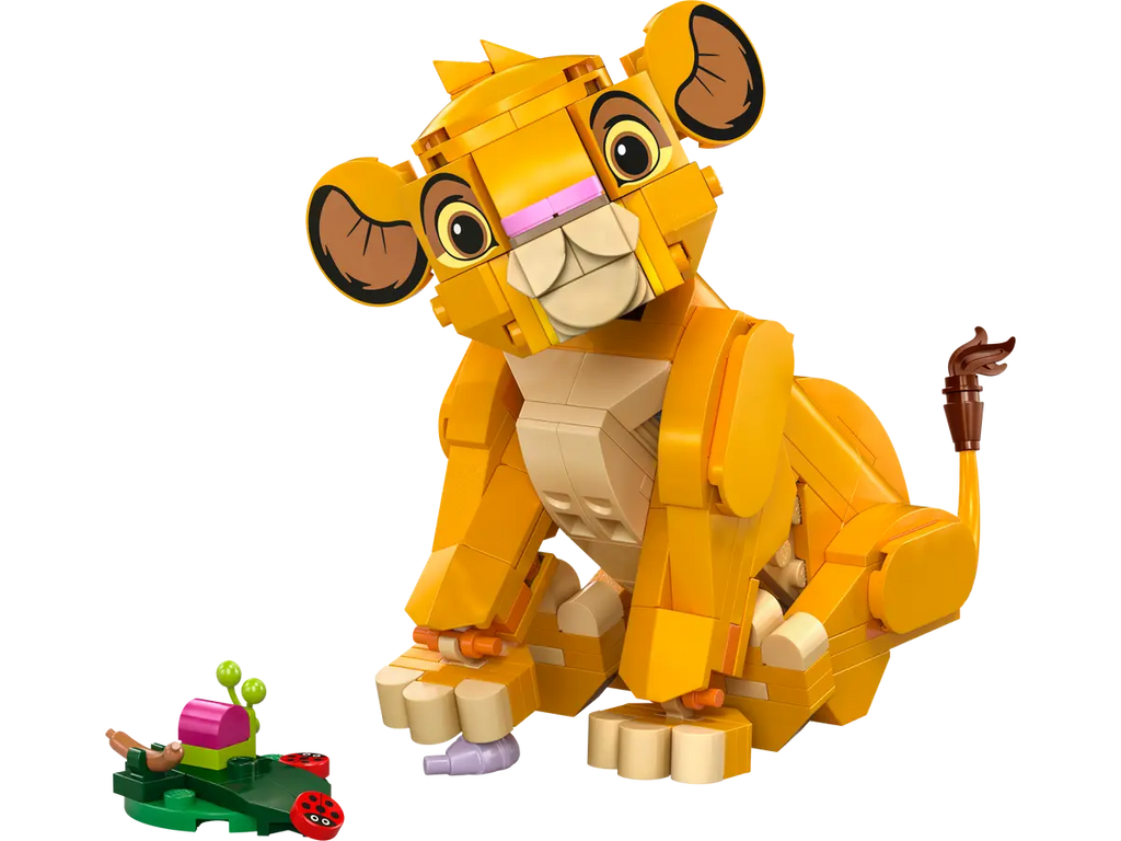 LEGO Simba de Leeuwenkoning als welp 43243 - Schattig model van Simba als welp met gedetailleerde bouwstenen en kleurrijke elementen uit de Leeuwenkoning