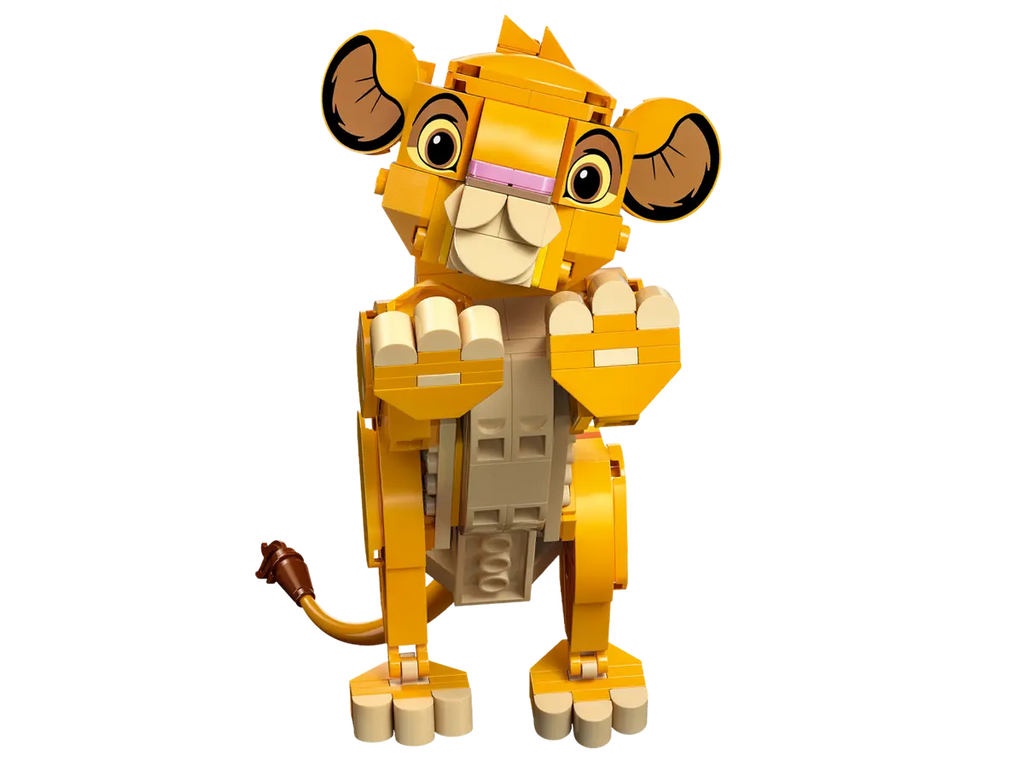 LEGO Simba de Leeuwenkoning als welp 43243 - Schattig model van Simba als welp met gedetailleerde bouwstenen en kleurrijke elementen uit de Leeuwenkoning