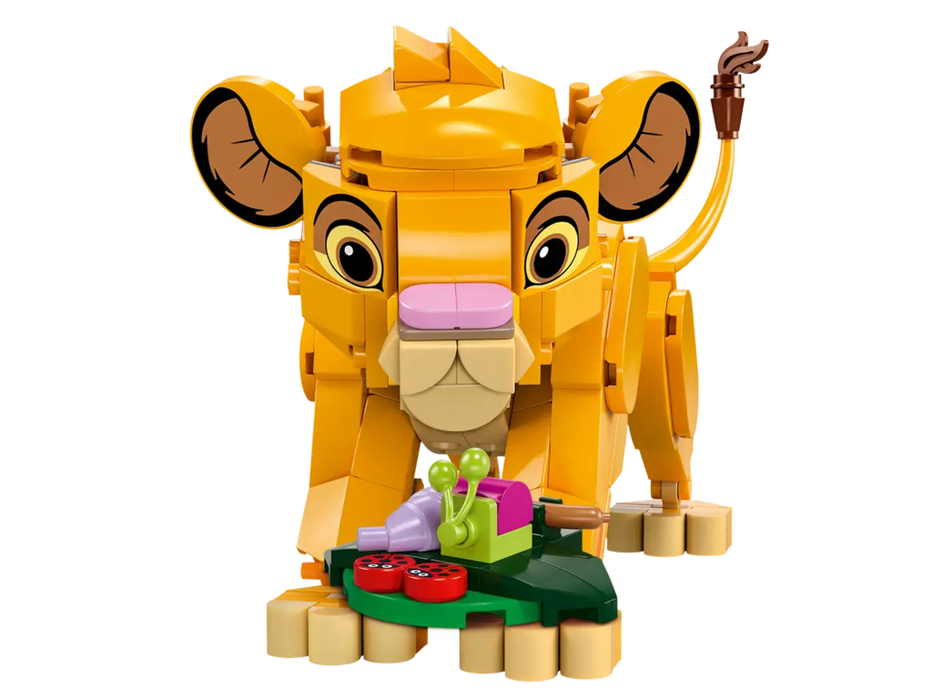 LEGO Simba de Leeuwenkoning als welp 43243 - Schattig model van Simba als welp met gedetailleerde bouwstenen en kleurrijke elementen uit de Leeuwenkoning