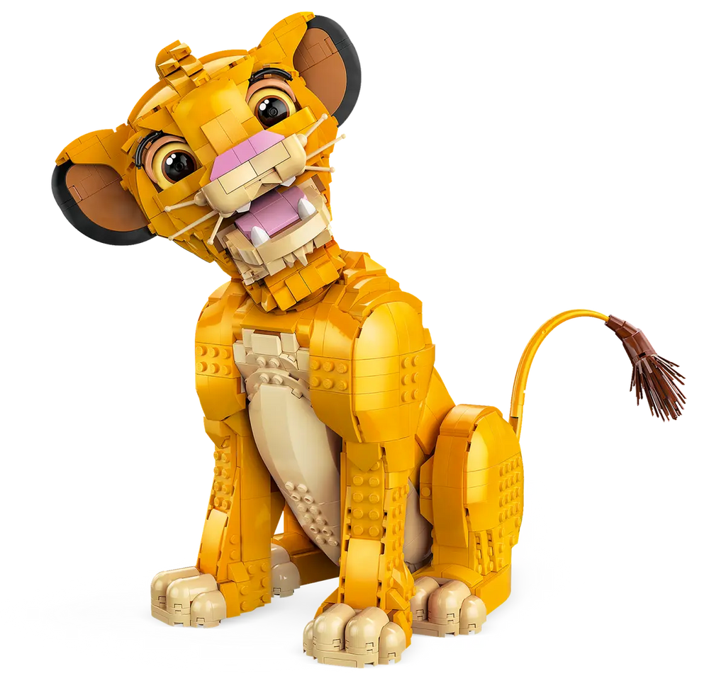 LEGO Jonge Simba de Leeuwenkoning 43247 - Schattig model van jonge Simba met kleurrijke bouwstenen en speelse details uit de Leeuwenkoning