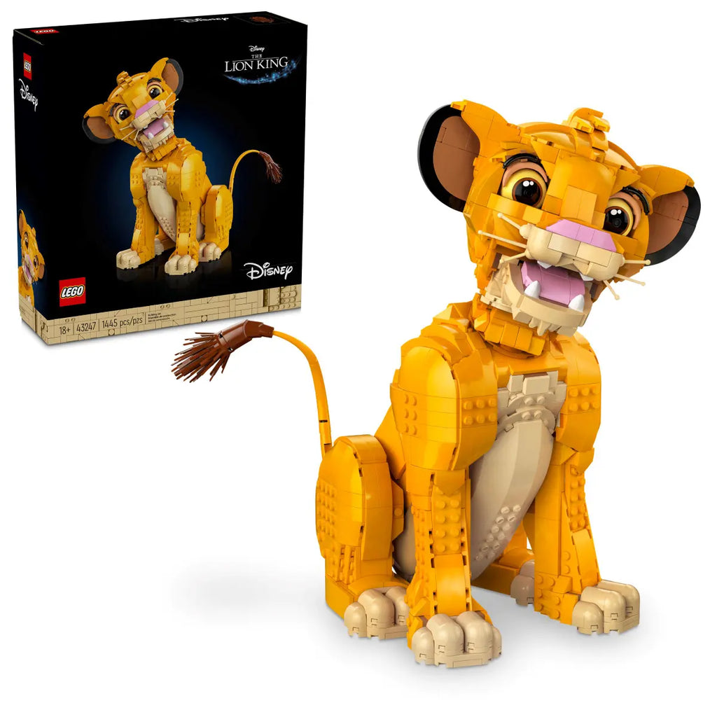 LEGO Jonge Simba de Leeuwenkoning 43247 - Schattig model van jonge Simba met kleurrijke bouwstenen en speelse details uit de Leeuwenkoning