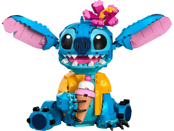 LEGO Stitch 43249 - Schattig model van Stitch uit de populaire film Lilo & Stitch, met gedetailleerde bouwstenen en levendige kleuren, perfect voor fans van het karakter