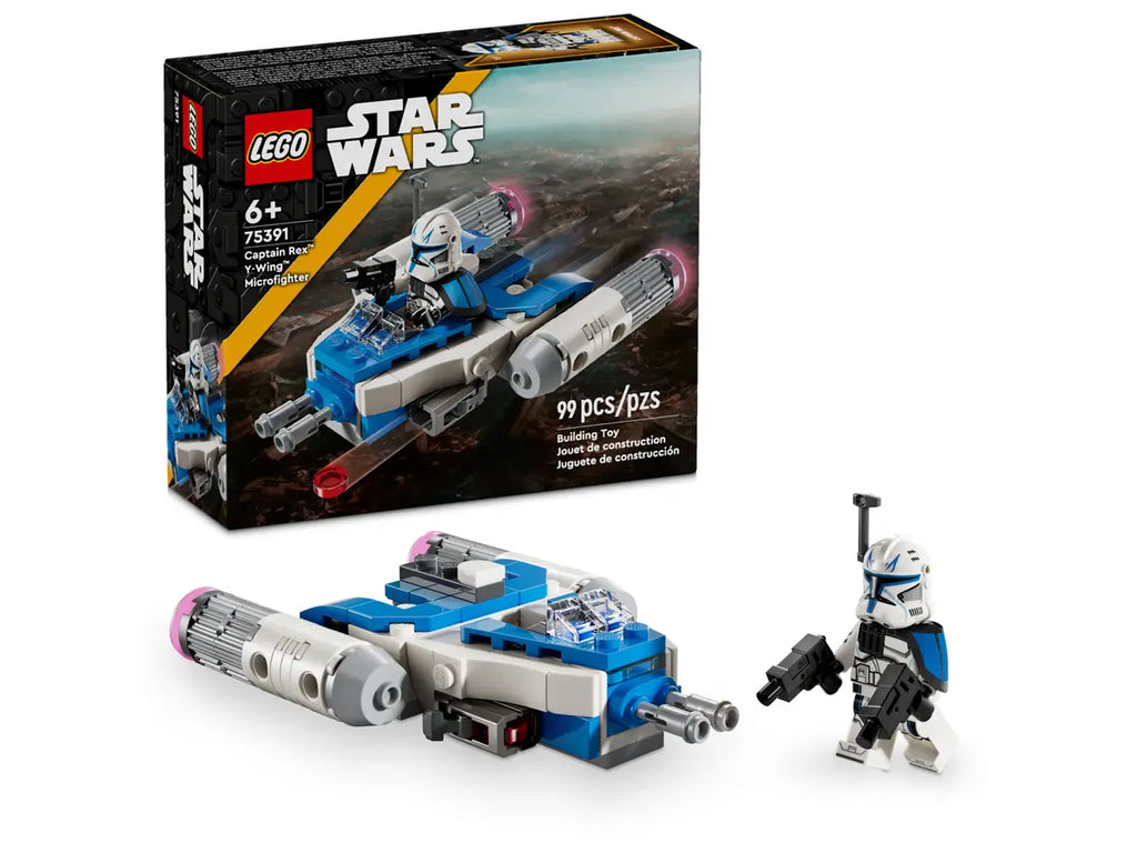 LEGO Captain Rex™ Y-Wing™ Microfighter 75391 - Compact model van de Y-Wing™ Microfighter met Captain Rex™, met gedetailleerde bouwstenen en authentieke kenmerken uit Star Wars