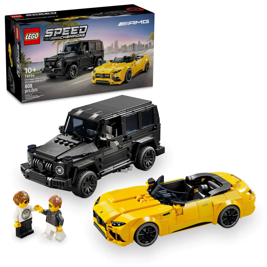 LEGO Mercedes-AMG G 63 en Mercedes-AMG SL 63 76924 - Twee gedetailleerde modellen van luxe voertuigen met realistische ontwerpen en authentieke details